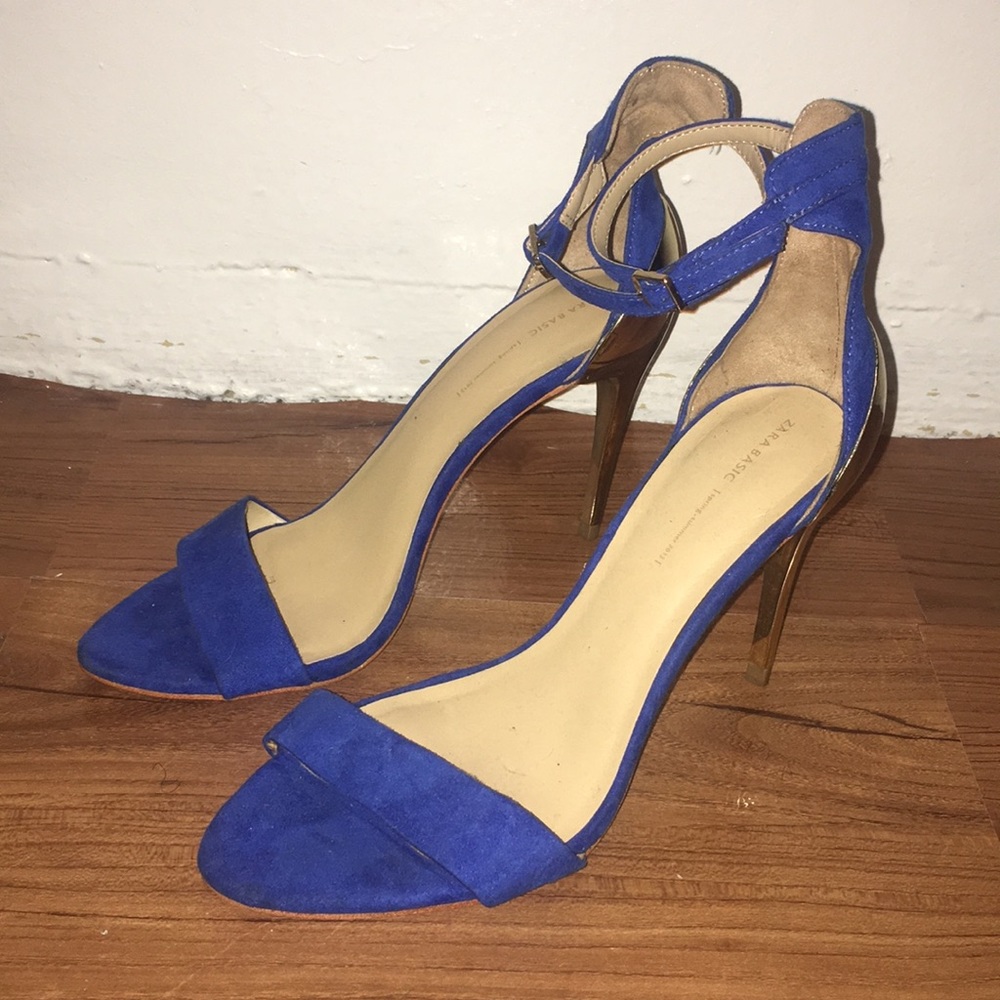 Zara Gold heel Sandals